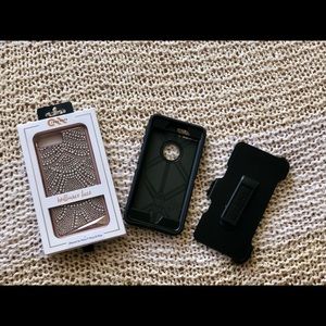 casemate brilliance lace, & otter box +clip combo
